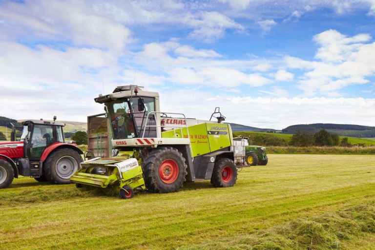 Tractor on Rural estate